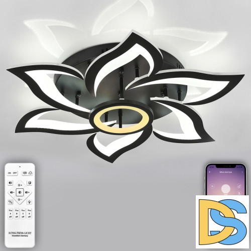 Потолочная люстра Natali Kovaltseva Olimp HIGH-TECH LED LAMPS 82020 BLACK