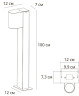 Ландшафтный светильник Arte Lamp Compass A3102PA-1BK