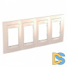 Рамка 4-ая (четверная), Бежевый, серия Unica, Schneider Electric