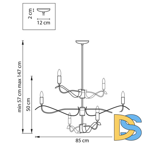 Люстра на штанге Lightstar Ragno 733263