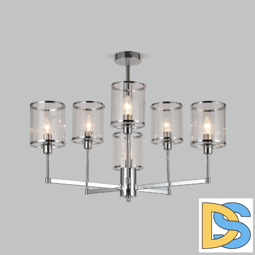 Люстра на штанге Eurosvet Inari 60144/6 хром a061946