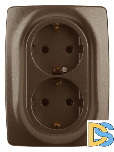 Розетка 2x2P+E Schuko Эра 12-2106-13 Б0031235