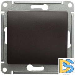 Выключатель 1-клавишный, Шоколад, серия Glossa, Schneider Electric