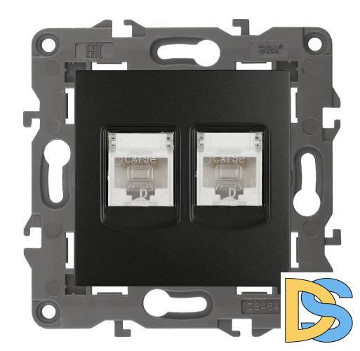 Розетка 2хRJ45 Эра 14-3108-05 Б0034312