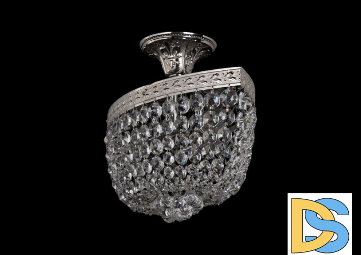 Люстра на штанге Bohemia Ivele Crystal 19283/45IV Ni