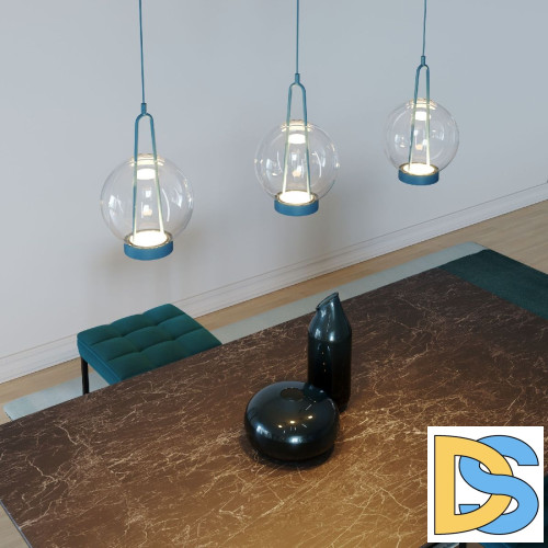 Подвесной светильник Eurosvet Frasco 50267/1 LED синий a069345