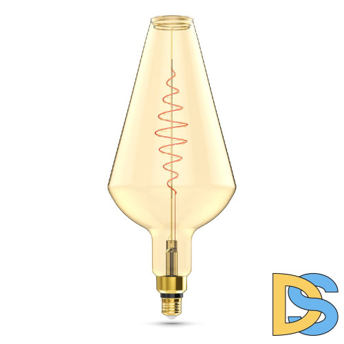 Лампа светодиодная филаментная Gauss E27 8,5W 2000K янтарная 180802105