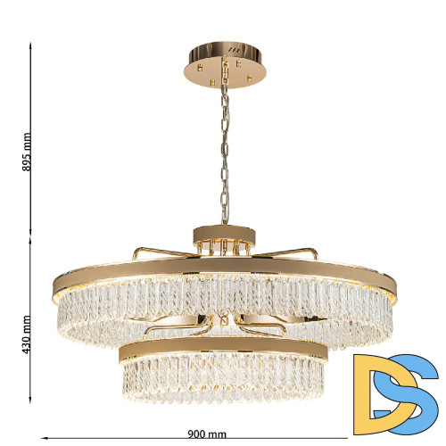 Подвесная люстра Favourite Visconte 4304-10P