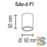 Потолочный светильник TopDecor Tubo6 P1 28