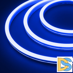 Лента герметичная Arlight MOONLIGHT-SIDE-A140-12x17mm 24V Blue (8 W/m, IP67, 2835, 5m, wire x1) 038799