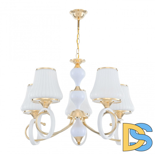 Подвесная люстра Arte Milano Florentia-2387 302387/5 Wh/Gd