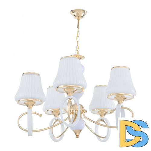 Подвесная люстра Arte Milano Florentia-2387 302387/5 Wh/Gd