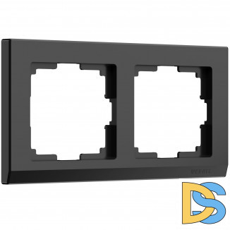 Рамка на 2 поста (черный) W0021808