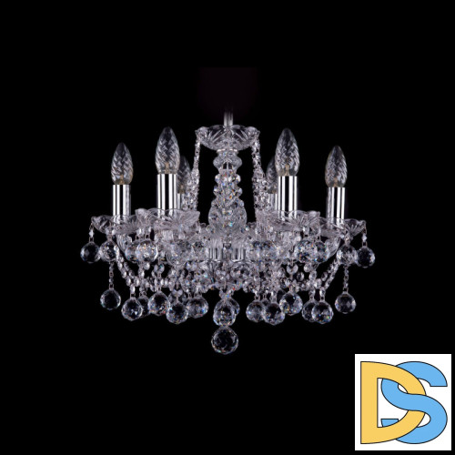 Подвесная люстра Bohemia Ivele Crystal 1413/6/141 Ni Balls