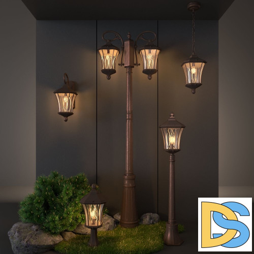 Уличный настенный светильник Elektrostandard Virgo D капучино 4690389064838