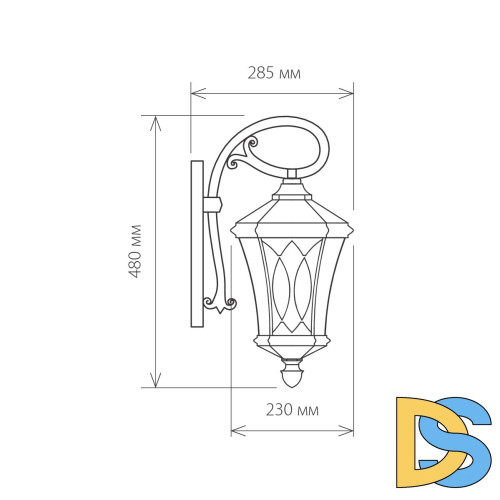 Уличный настенный светильник Elektrostandard Virgo D капучино 4690389064838