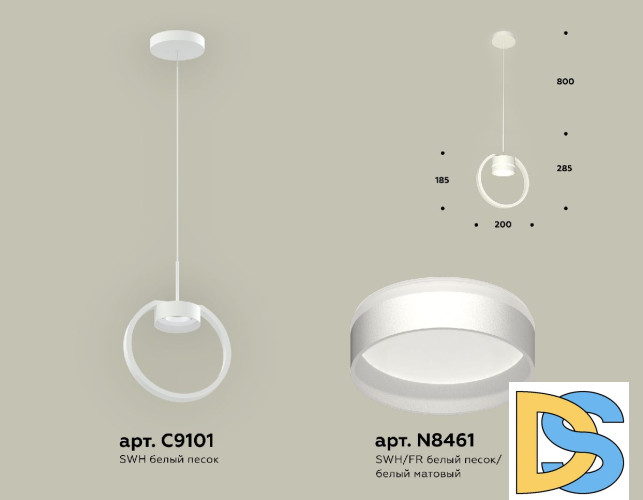 Подвесной светильник Ambrella Light Traditional (C9101, N8461) XB9101153