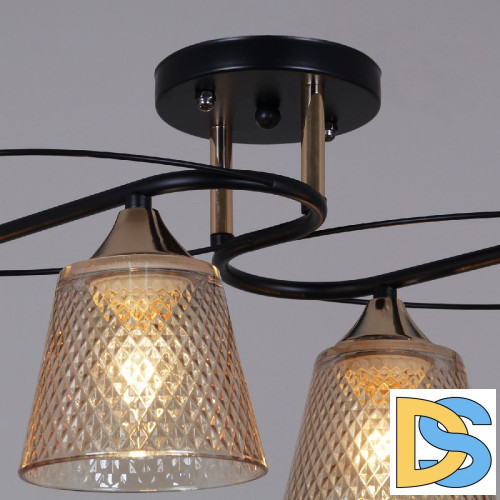 Потолочная люстра Reluce 06087-0.3-04 BK+FG