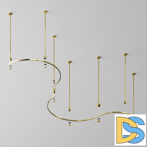 Шинопровод магнитный полукруг Maytoni Flarity TRX154-SR-D650-BS