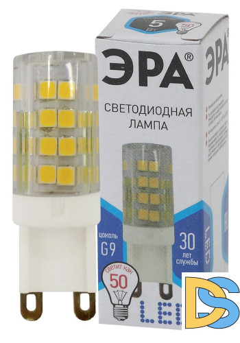 Лампа светодиодная Эра G9 5W 4000K LED JCD-5W-CER-840-G9 Б0027864