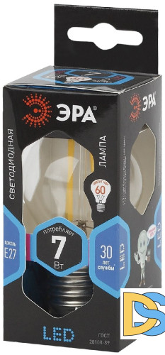 Лампа светодиодная Эра E27 7W 4000K F-LED P45-7W-840-E27 Б0027949