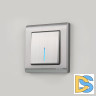 Выключатель одноклавишный Werkel проходной с подсветкой (глянцевый никель) W1112102