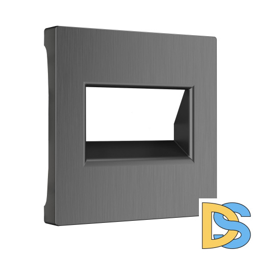 Накладка для двойной розетки Еthernet RJ-45 Werkel (графит рифленый) W1191104