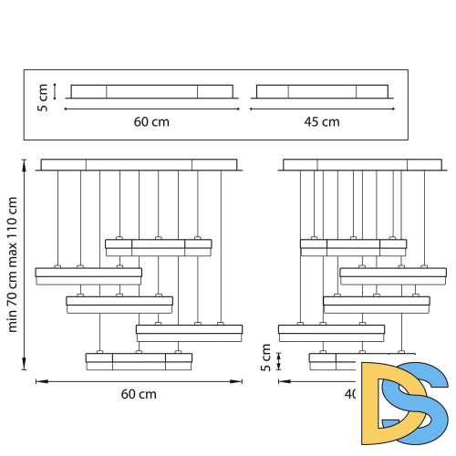 Подвесная светодиодная люстра Lightstar Unitario 763439