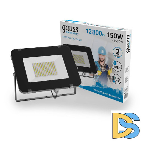 Прожектор светодиодный Gauss Elementary 150W 6500К 691511150