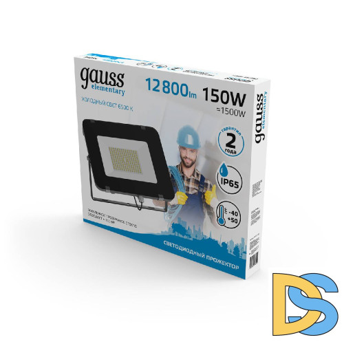 Прожектор светодиодный Gauss Elementary 150W 6500К 691511150
