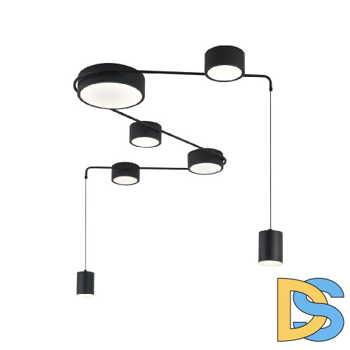 Потолочный светильник Indigo Modulo 14028/7С Black V000160L