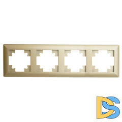 Рамка четырехместная Stekker PFR00-7004-08 Катрин 49609