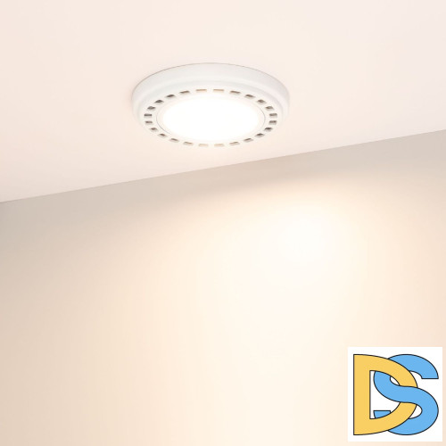 Светодиодная лампа Arlight AR111-UNIT-GU10-15W-DIM Warm3000 (WH, 120 deg, 230V) 026890