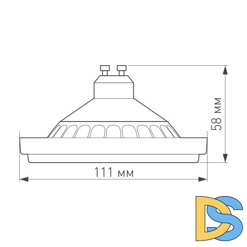 Светодиодная лампа Arlight AR111-UNIT-GU10-15W-DIM Warm3000 (WH, 120 deg, 230V) 026890