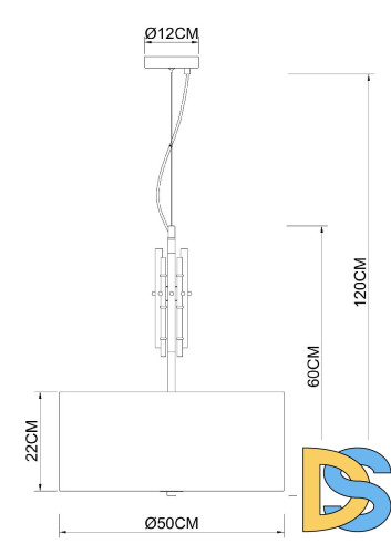 Подвесной светильник Arte Lamp Taygeta A4097SP-5CC