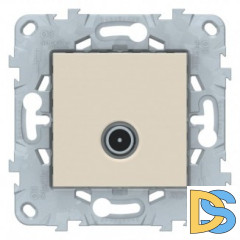 Розетка телевизионная единственная ТV, Бежевый, серия Unica New, Schneider Electric