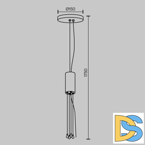 Универсальное крепление Maytoni Zon C032C-04-B-1