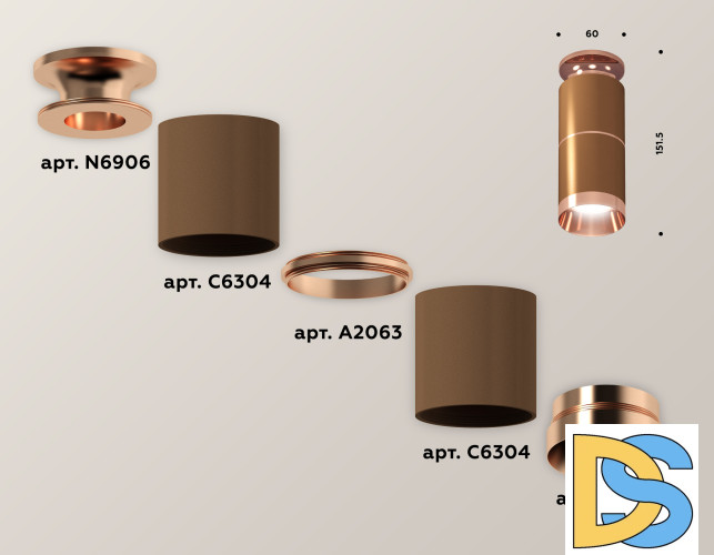 Потолочный светильник Ambrella Light Techno Spot XS6304210 (N6906, C6304, A2063, N6135)