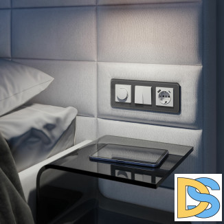 Розетка с быстрой зарядкой USB Type A+С белая W1171701