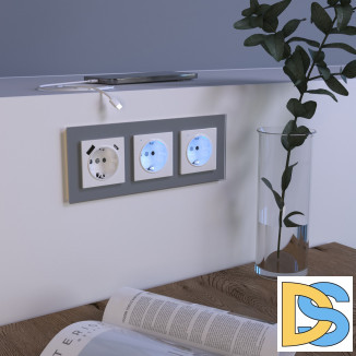 Розетка с быстрой зарядкой USB Type A+С белая W1171701