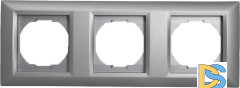 Рамка 3-я серебристая Vesta-Electric Roma Silver