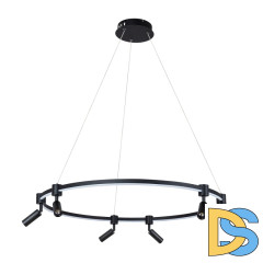 Подвесная люстра Arte Lamp Ring A2186SP-1BK