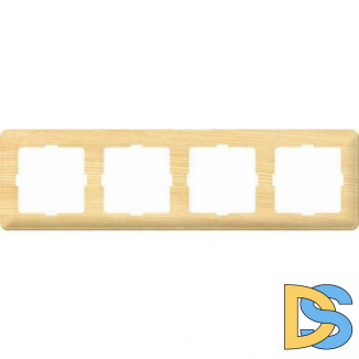 Рамка 4 поста Wessen 59 сосна