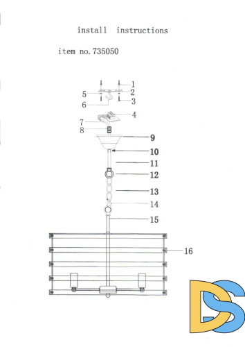 Подвесная люстра Lightstar Epsilon 735050