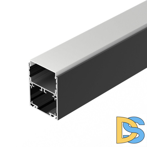 Алюминиевый профиль Arlight SL-LINE-4050-3L-2000 ANOD BLACK 044670