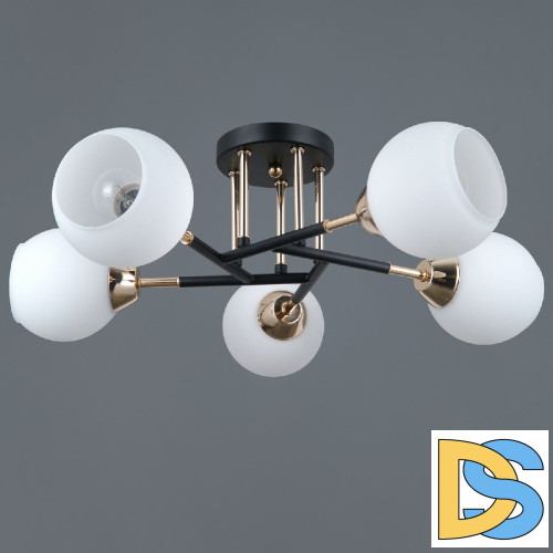 Потолочная люстра Illumico IL0689-5CSQ-24 BK FGD LIBRA