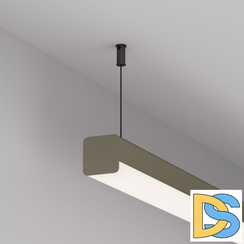 Профиль с экраном Arlight LINE-D-3030-2000 SQUARE OLIVE GREY+OPAL 055097