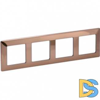 Рамка Legrand Valena Life 4 поста Медь 754164