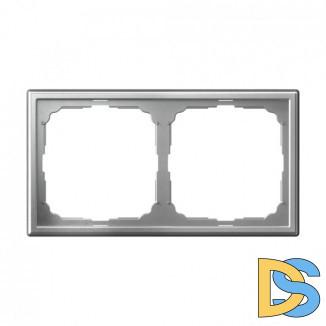 2-постовая рамка, Schneider Electric Art Gallery, цвет Алюминий, GAL000302