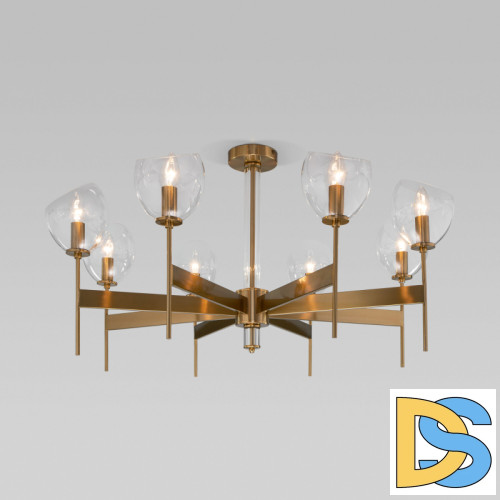 Люстра на штанге Eurosvet Arrista 60130/8 латунь Smart a060132